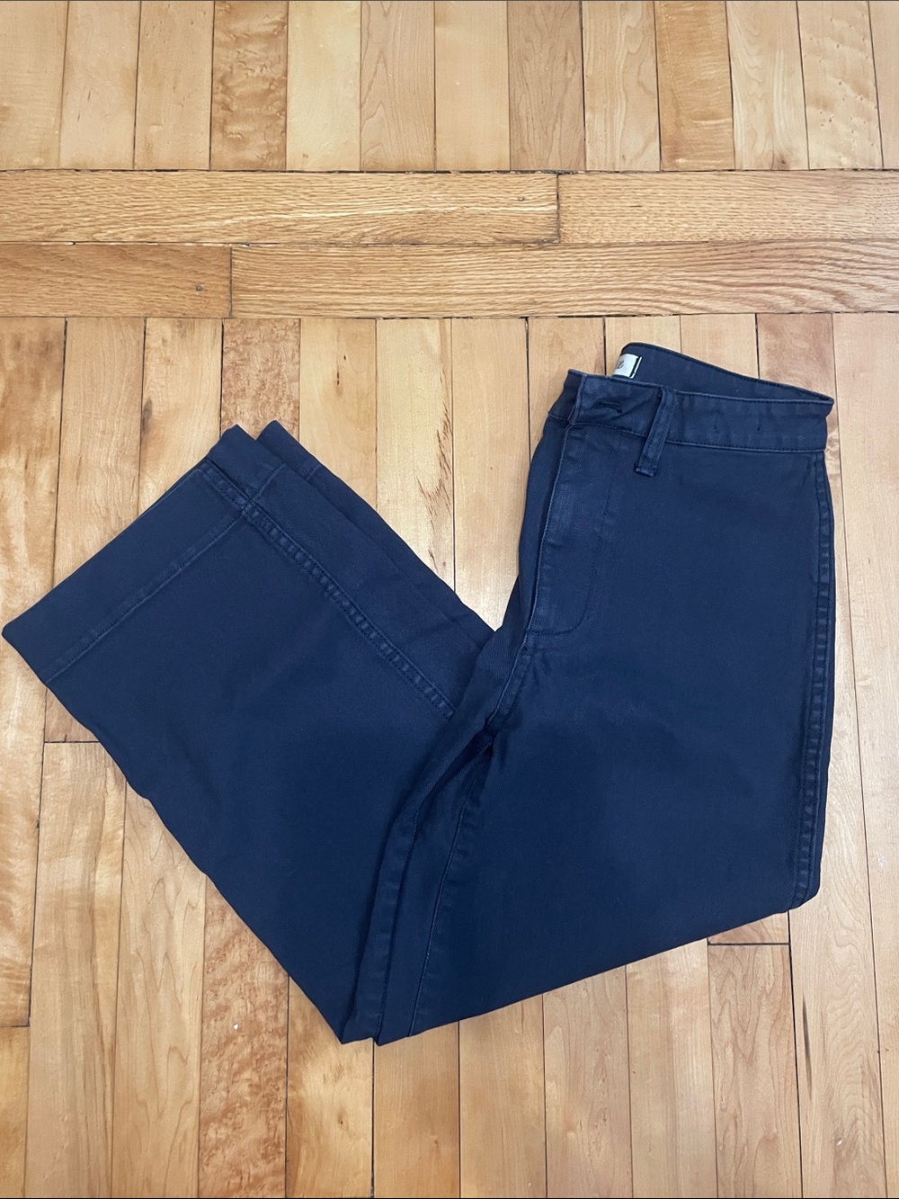 Madewell Women’s Emmett Slim Wide Leg Pants in Navy